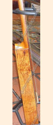 Guitarra Viajera de paloescrito con pinabete modelo PEDG de Paracho Vista 2