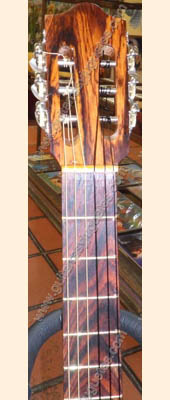 Guitarra Viajera de paloescrito con pinabete modelo PEDG de Paracho Vista 5