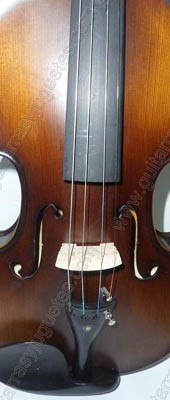 Violín de madera de arce terminado mate 3