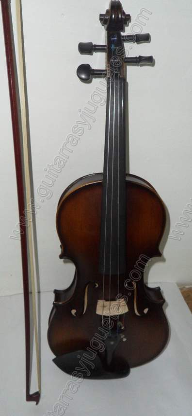 Violín de madera de arce terminado mate 1